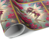 Kerst Fairy Collectie - Auburn Hair Cadeaupapier (Rol Hoek)