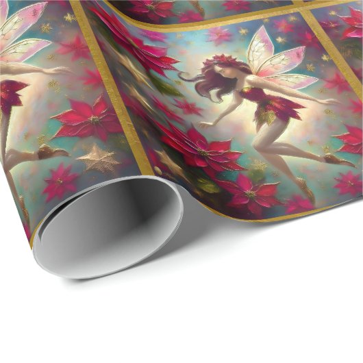 Kerst Fairy Collectie - Auburn Hair Cadeaupapier (Rol Hoek)