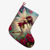 Kerst Fairy Collectie - Auburn Hair Grote Kerstsok (Voorkant (Hangend))