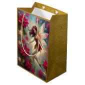 Kerst Fairy Collectie - Auburn Hair Medium Cadeauzakje (Achterkant Gekanteld)