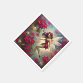 Kerst Fairy Collectie - Auburn Hair Servet (Hoek)