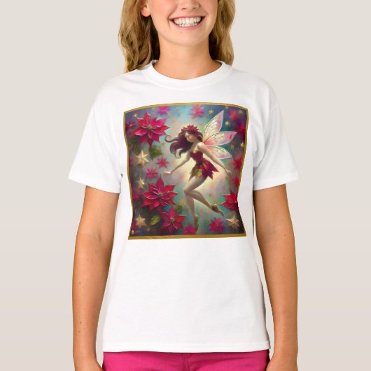Kerst Fairy Collectie - Auburn Hair T-shirt (Voorkant)