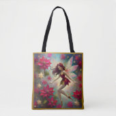 Kerst Fairy Collectie - Auburn Hair Tote Bag (Voorkant)