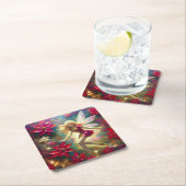 Kerst Fairy Collectie - Bord Goud Blond Haar Kartonnen Onderzetters (Insitu)