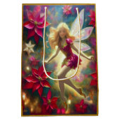 Kerst Fairy Collectie - Bord Goud Blond Haar Medium Cadeauzakje (Achterkant)