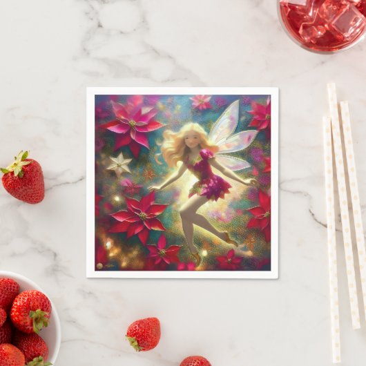 Kerst Fairy Collectie - Bord Goud Blond Haar Servet (Insitu)