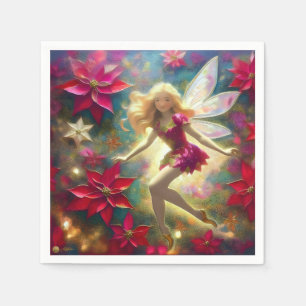 Kerst Fairy Collectie - Bord Goud Blond Haar Servet