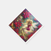 Kerst Fairy Collectie - Bord Goud Blond Haar Servet (Hoek)