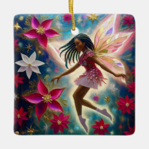 Kerst Fairy Collectie - Kornuiten Vlechten Haar Keramisch Ornament