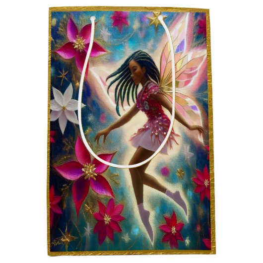 Kerst Fairy Collectie - Kornuiten Vlechten Haar Medium Cadeauzakje (Voorkant)