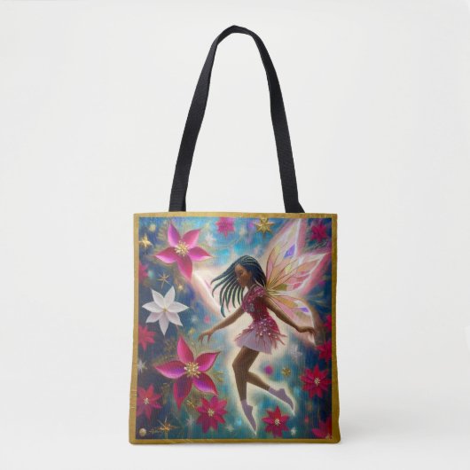 Kerst Fairy Collectie - Kornuiten Vlechten Haar Tote Bag (Voorkant)