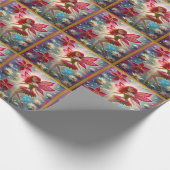 Kerst Fairy Collectie - Rood haar Cadeaupapier (Hoek)