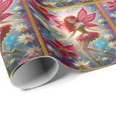 Kerst Fairy Collectie - Rood haar Cadeaupapier (Rol Hoek)