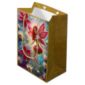 Kerst Fairy Collectie - Rood haar Medium Cadeauzakje (Voorkant Gekanteld)