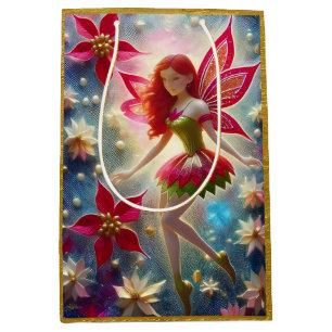 Kerst Fairy Collectie - Rood haar Medium Cadeauzakje