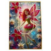 Kerst Fairy Collectie - Rood haar Medium Cadeauzakje (Achterkant)