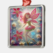 Kerst Fairy Collectie - Rood haar Metalen Ornament (Links)