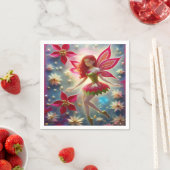 Kerst Fairy Collectie - Rood haar Servet (Insitu)