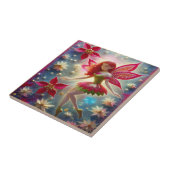 Kerst Fairy Collectie - Rood haar Tegeltje (Zijkant)