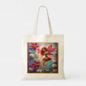 Kerst Fairy Collectie - Rood haar Tote Bag (Achterkant)