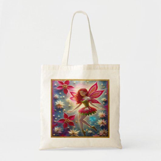 Kerst Fairy Collectie - Rood haar Tote Bag (Voorkant)