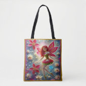 Kerst Fairy Collectie - Rood haar Tote Bag (Voorkant)