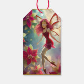 Kerst Fairy Collectie - Roos Rood Haar Cadeaulabel (Achterkant)