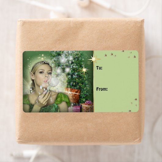 Kerst Fairy Gift Label (Insitu)