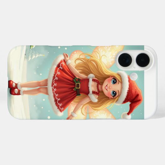 Kerst Fairy iPhone hoesjes (Achterkant (horizontaal))