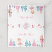 Kerst Fairy Notenkraker Verjaardag Plaats Kaart Plaatskaartje (Buitenkant ongevouwen)