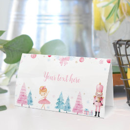 Kerst Fairy Notenkraker Verjaardag Plaats Kaart Plaatskaartje