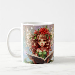 Kerst Fairy Reading Koffiemok