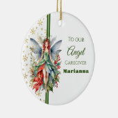 Kerst Fairy Ronde Zorgverlener Ornament (Rechts)