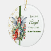 Kerst Fairy Ronde Zorgverlener Ornament (Links)