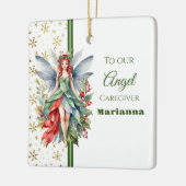 Kerst Fairy Square Caregiver Ornament (Links)