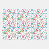 Kerst Fairy Tree Gingerbread Man Inpakpapier Vel (Voorkant 2)