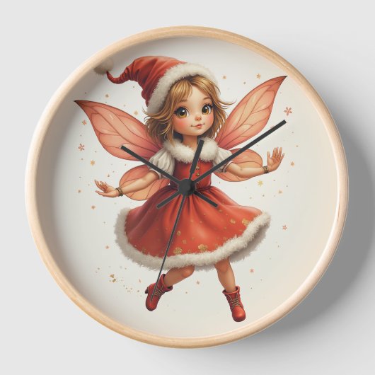 Kerst Fairy Wall Klokken (Voorkant)
