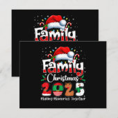 Kerst Familie 2025 Matching Outfit Squad Sinterkla Kaart (Voorkant / Achterkant)