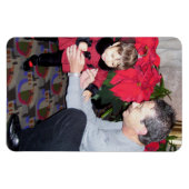 Kerst Familie Foto 4 x 6 Kleinkinderen Eerste Stap Magneet (Horizontaal)