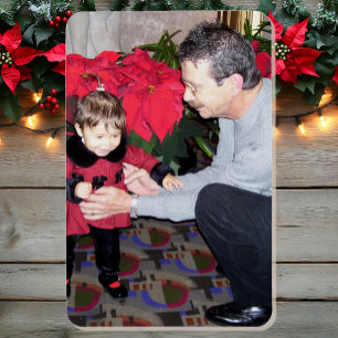 Kerst Familie Foto 4 x 6 Kleinkinderen Eerste Stap Magneet