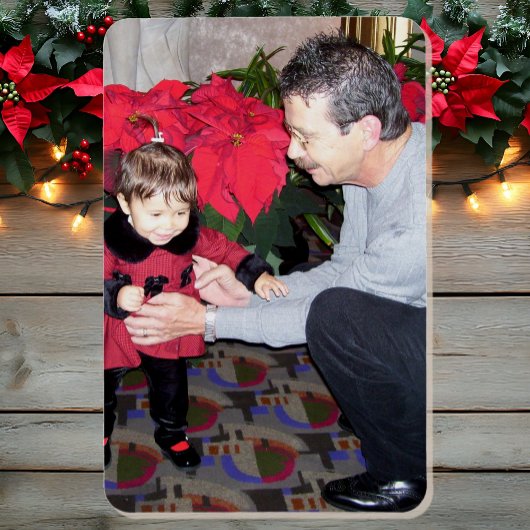 Kerst Familie Foto 4 x 6 Kleinkinderen Eerste Stap Magneet