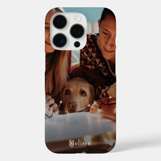 Kerst familie foto gepersonaliseerd Case-Mate iPhone case (Achterkant)