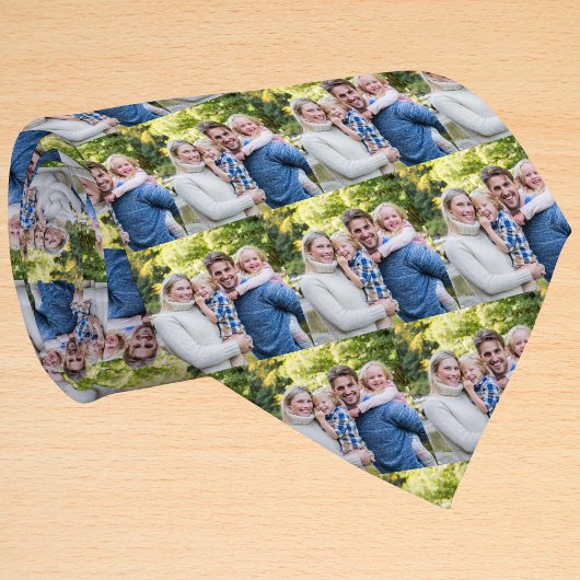 Kerst familie foto gepersonaliseerd stropdas