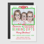 Kerst Familie Foto Grappige Geeks Vakantie (Voorkant / Achterkant)