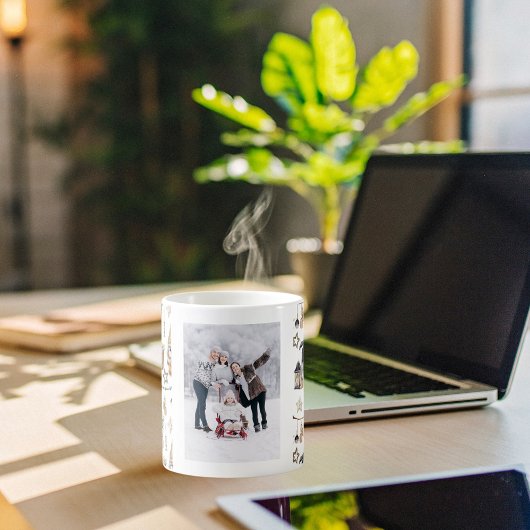 Kerst familie foto kabouter boerderij schandaal koffiemok