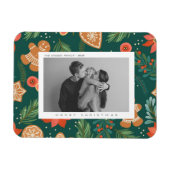 Kerst Familie Foto Merry Magneet (Horizontaal)