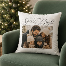 Kerst Familie Foto met 'Making Spirits Bright'