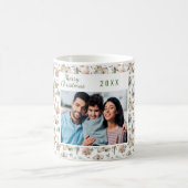 Kerst familie foto  patroon koffiemok (Center)