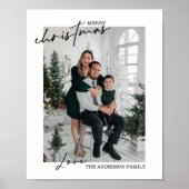 Kerst familie foto Poster en print (Voorkant)