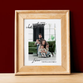 Kerst familie foto Poster en print